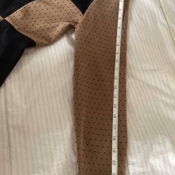 Vintage Brown Black zipper front color block Jessica Howard Jacket 6 Petite - Picture 9 of 13